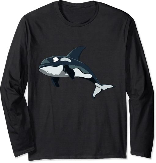 Fishing Orca T-shirt Long Sleeve T-Shirt