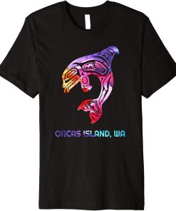 Orcas Island Washington Native American Orca Killer Whale Premium T-Shirt