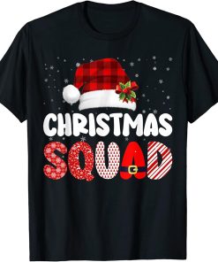 Group Matching Red Plaid Santa T-Shirt